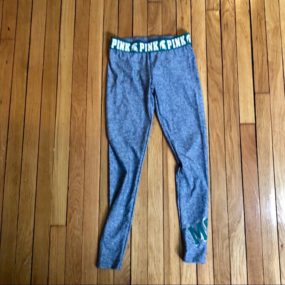Victoria’s Secret PINK grey MSU leggings
